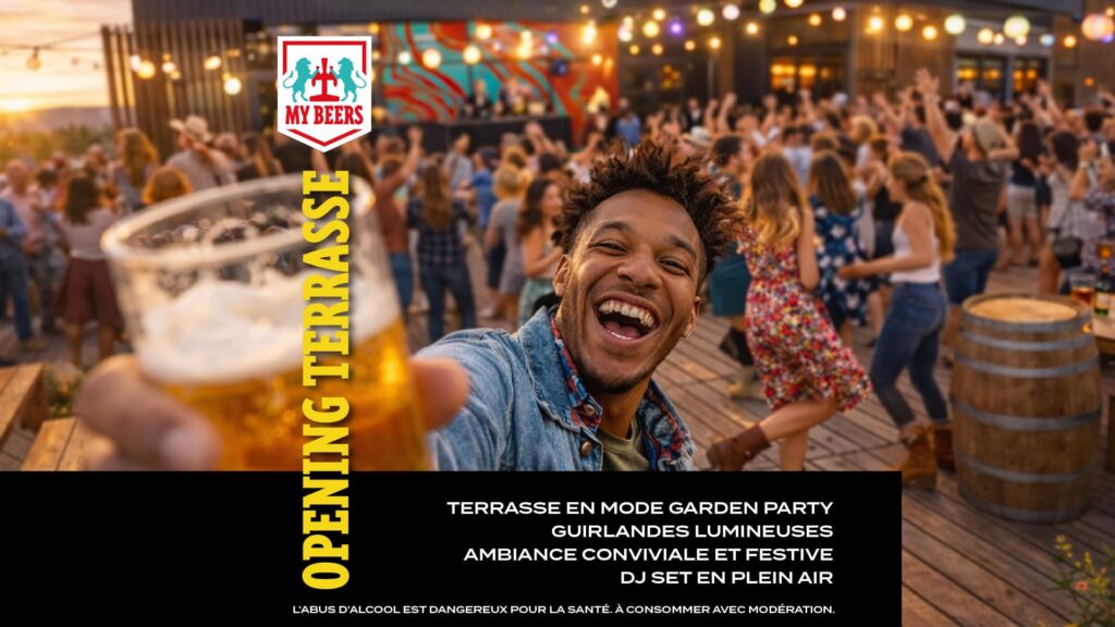 Visuel soirée Opening Terrasse au My Beers