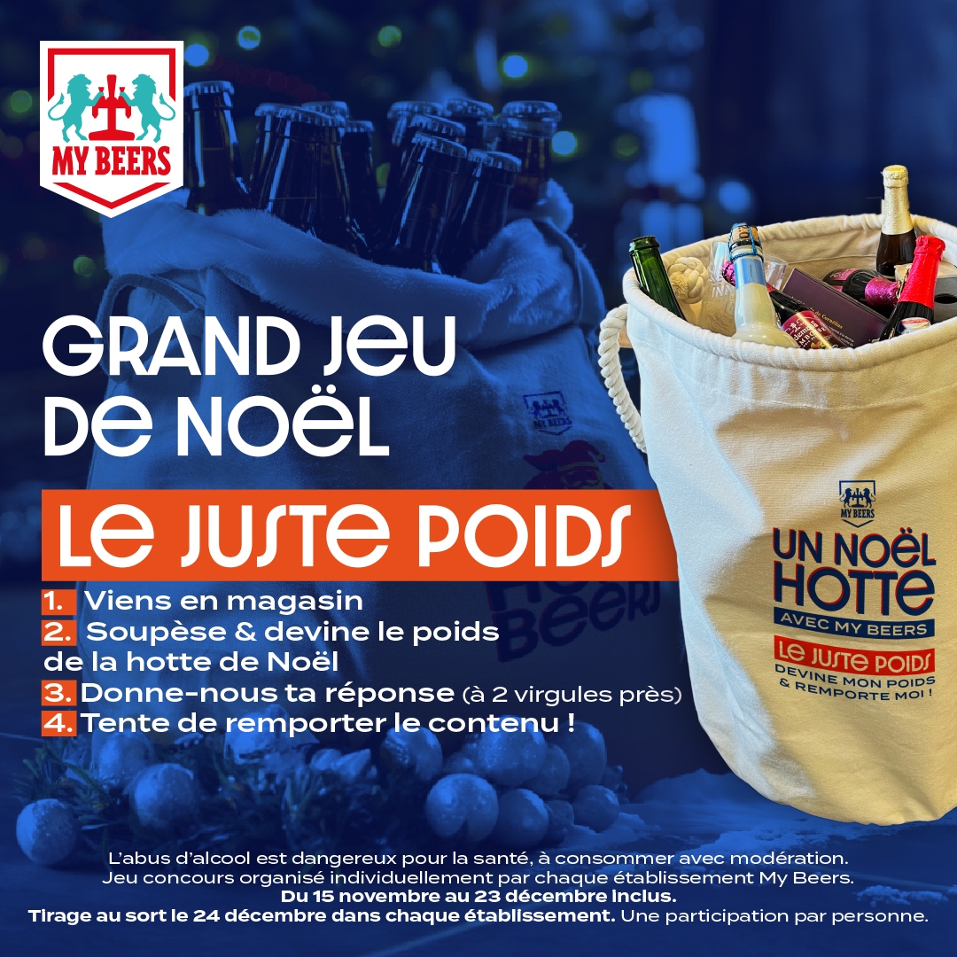 Trouverez-vous le "Juste Poids" de la Hotte remplie de Bières ?