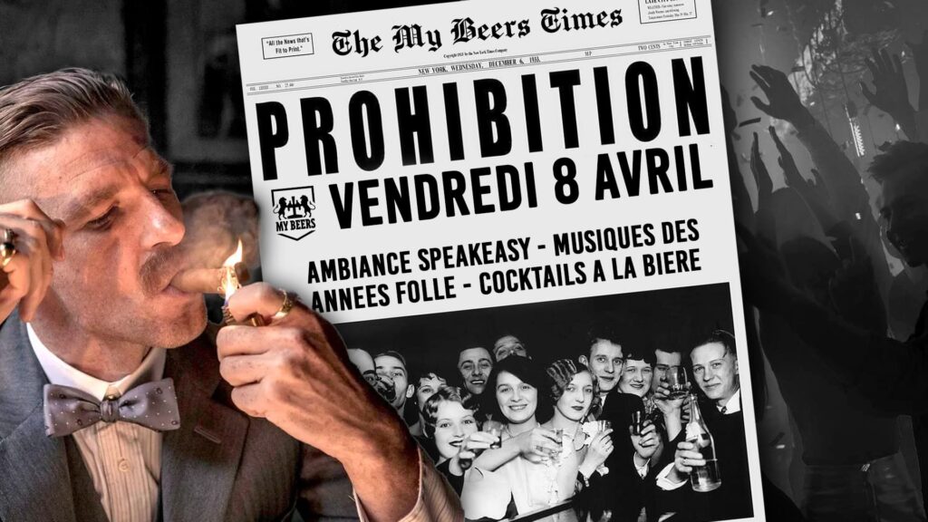 Visuel soirée Prohibition au My Beers
