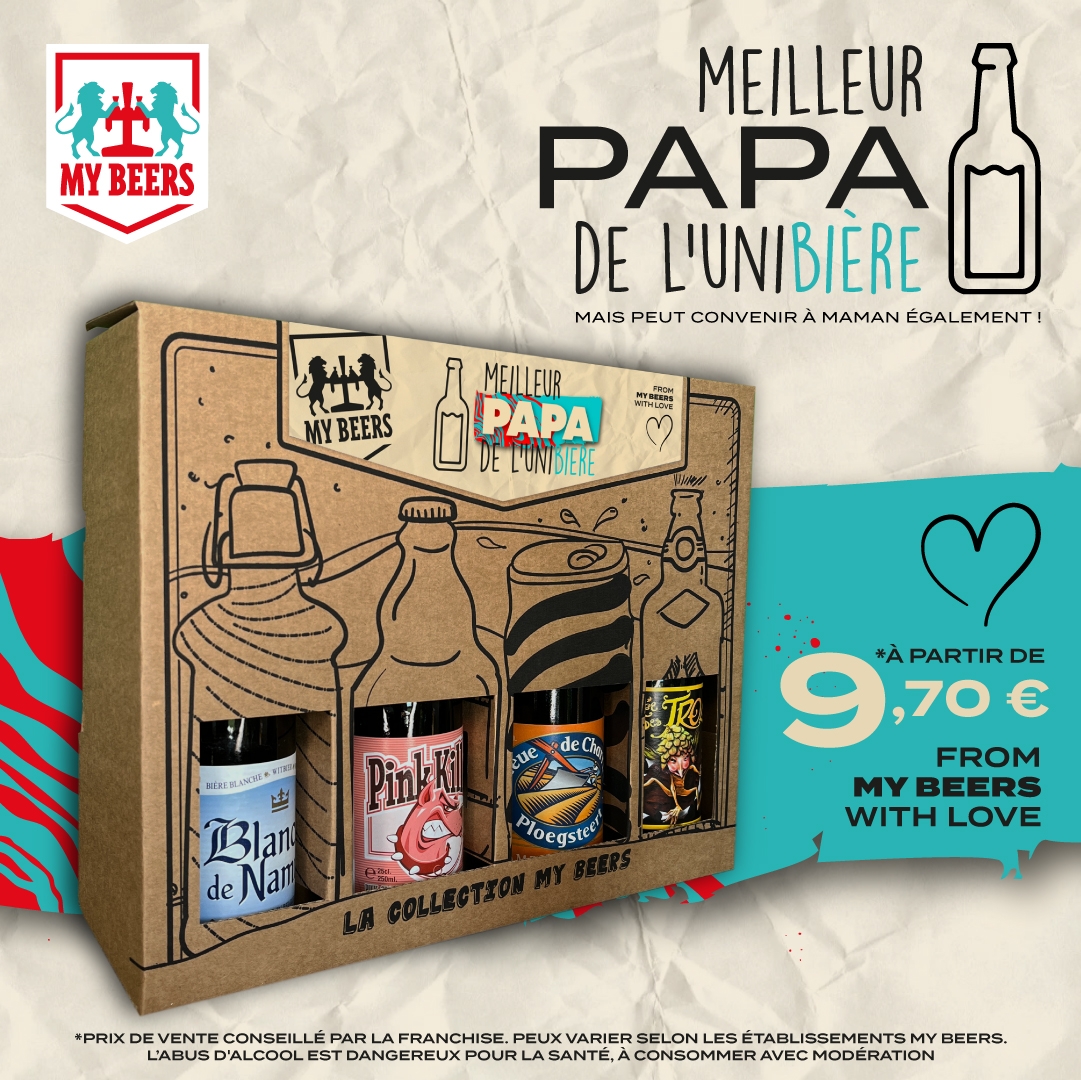 Coffret bières cadeau pour papa