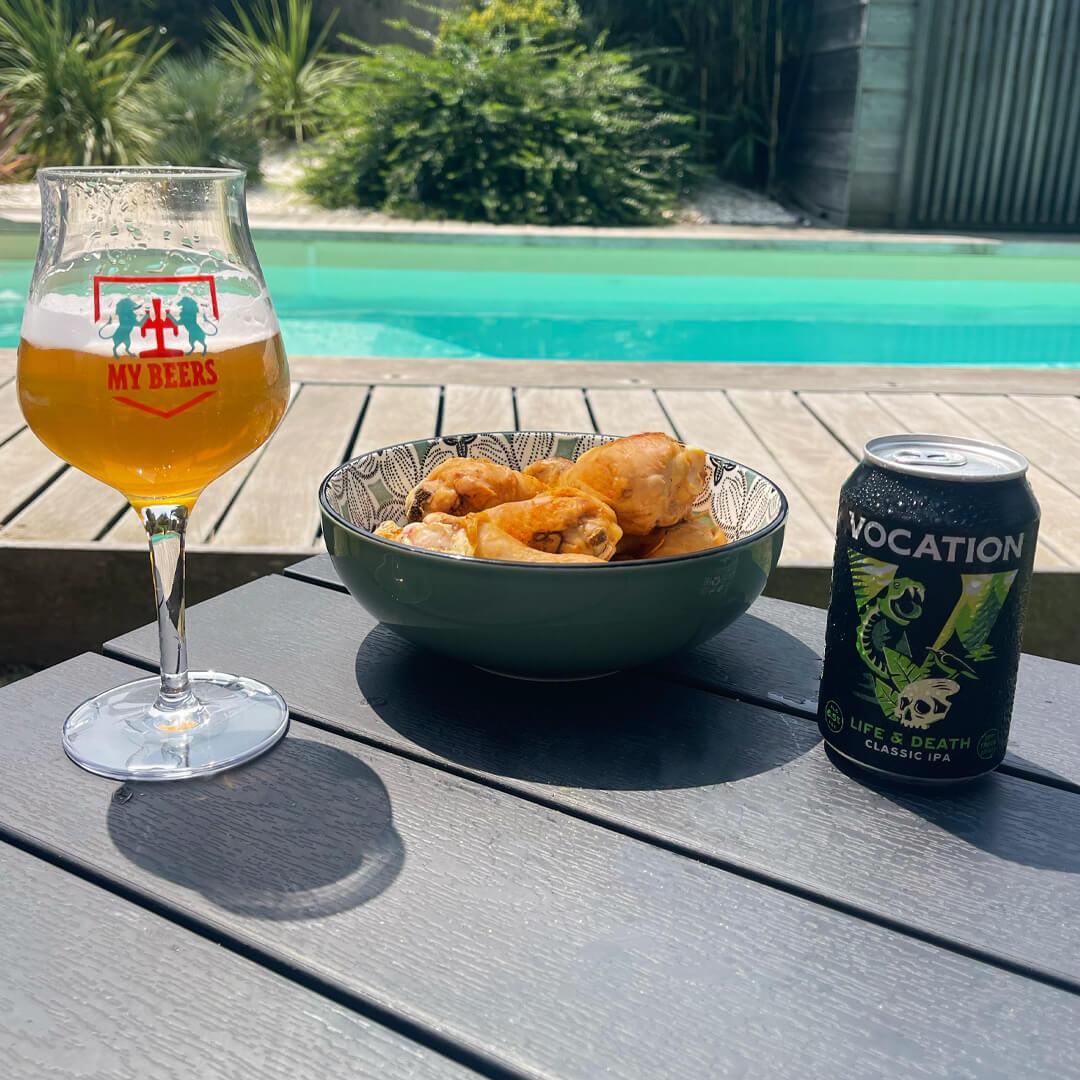 La Chouffe Soleil ou la Vocation Life & Death pour vos brochettes de volailles ou vos cuisses de poulet