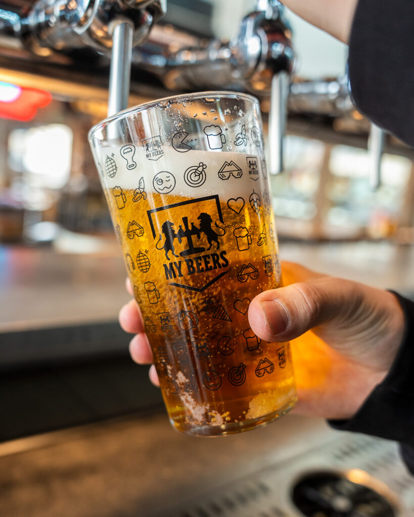 Photo tirage pression blonde au My Beers