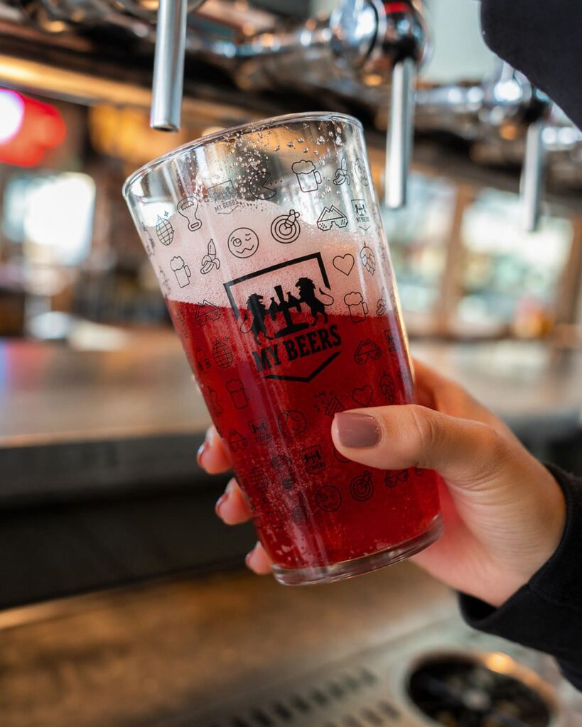 Photo tirage pression rouge au My Beers