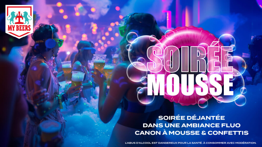 Visuel soirée Mousse au My Beers