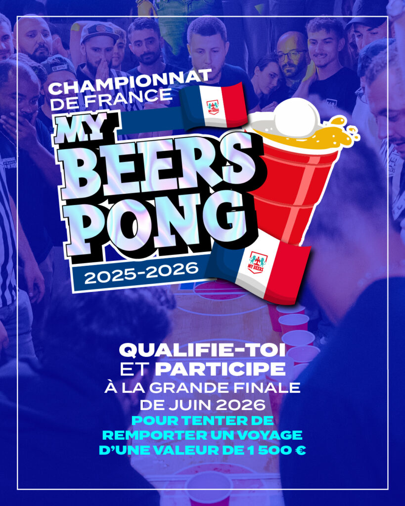 Visuel du Championnat de Beer Pong au My Beers