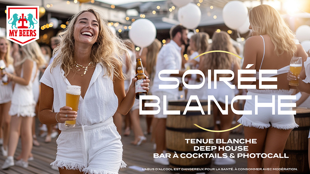 Visuel soirée White Party au My Beers
