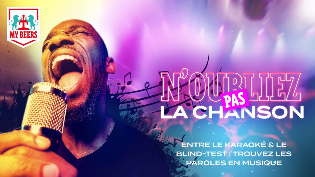 Visuel soirée N'oubliez pas la chanson au My Beers