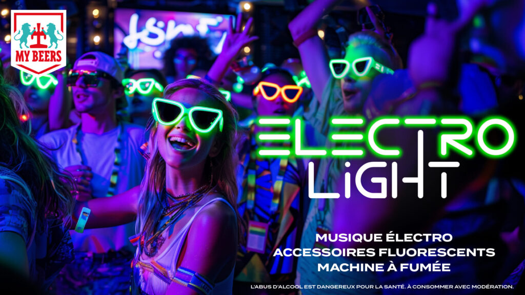 Visuel soirée Electro Light au My Beers