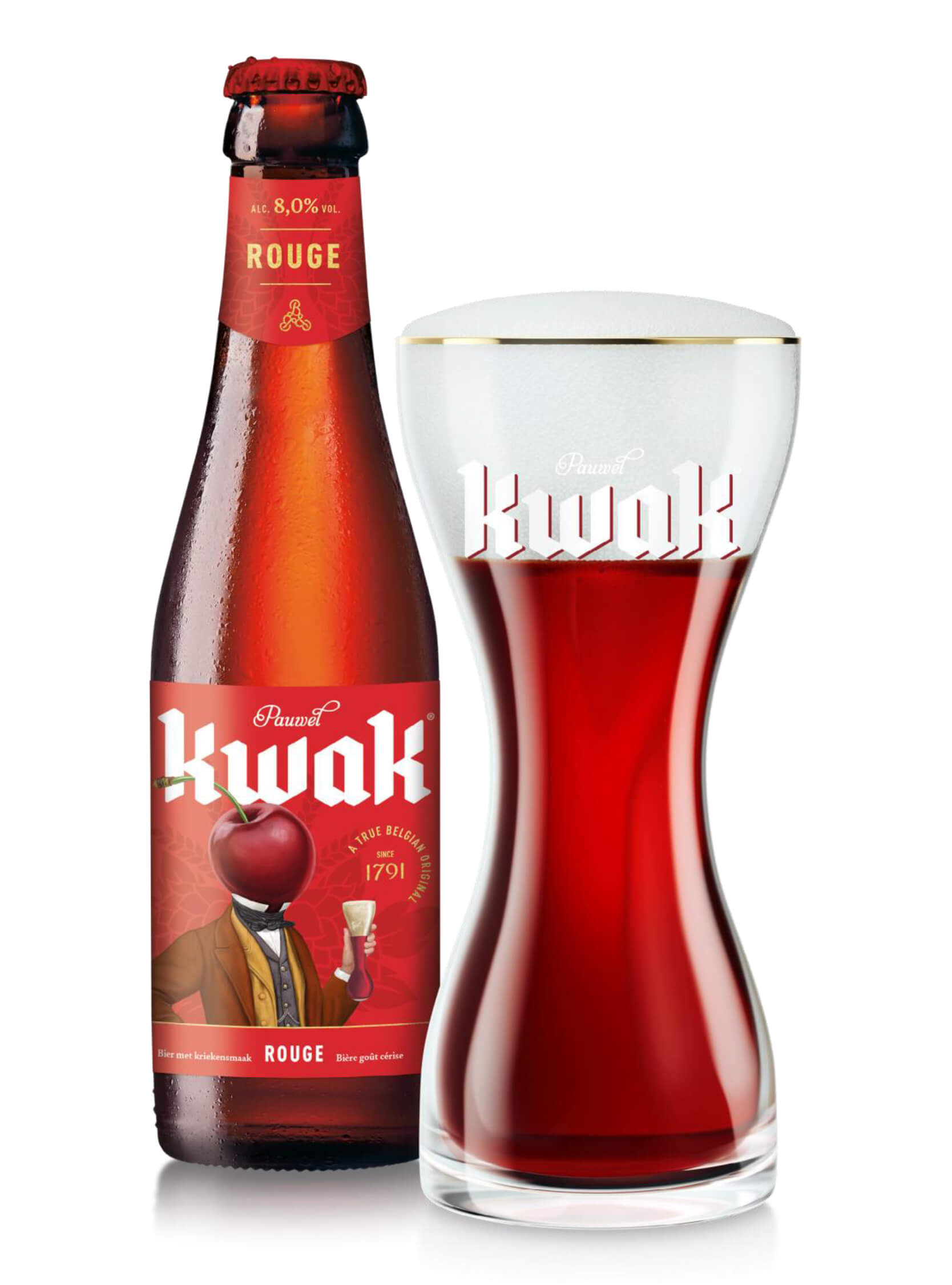Une bière rouge et fruitée de la brasserie kwak